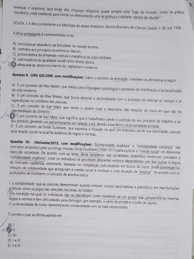 Avaliação Presencial 2024 Unip Ciencias Sociais Pág.4 (Prova) | PDF