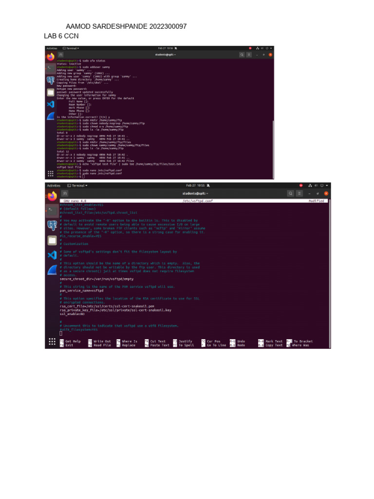 CCN Lab 6 | PDF | Computers