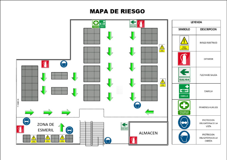 Oficinas y Almacenes: Mapa de Riesgo | PDF