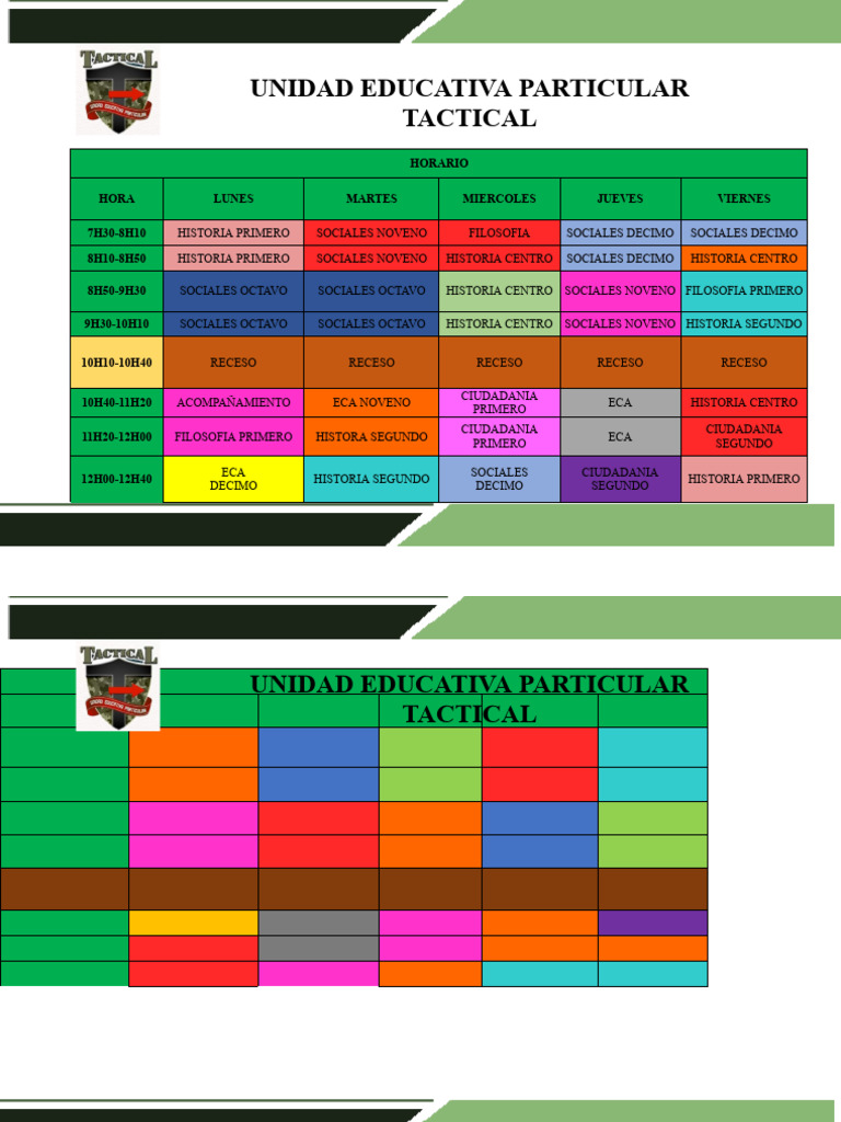 Horarios 2024-2025 | PDF | Estudios de idiomas extranjeros