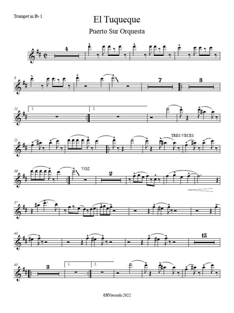 El Tuqueque - Trumpet in BB 1 | PDF