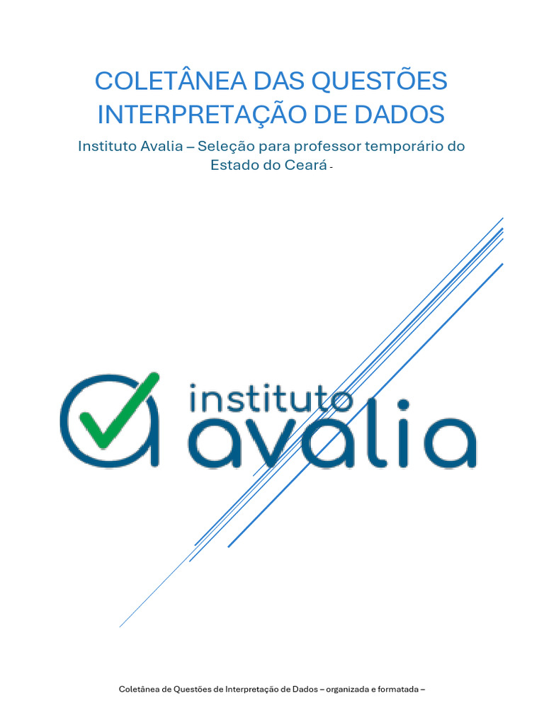 Questões sobre Interpretação de Dados Educacionais | PDF | Programa ...