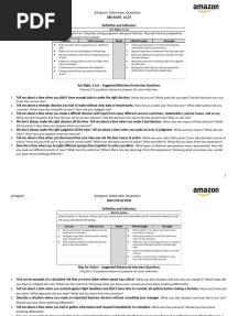 Amazon Confidential Amazon Interview Question Bank