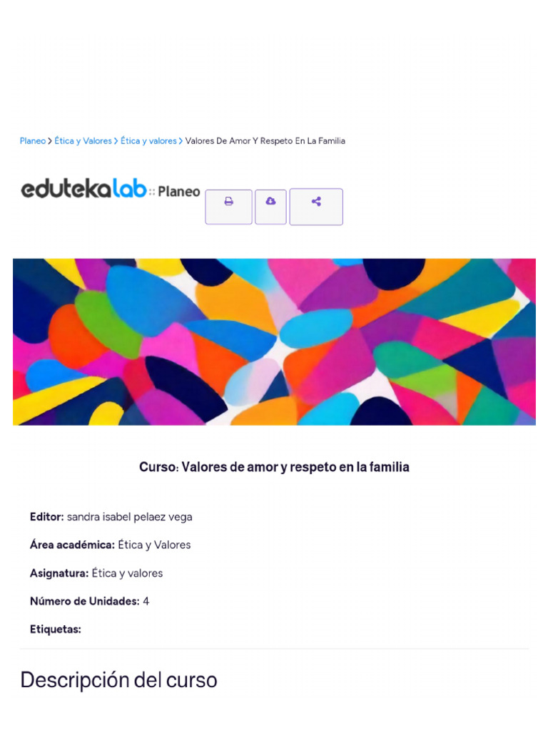 Valores de Amor Y Respeto en La Familia | PDF