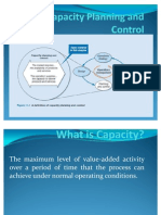 Capacity Planning and Control