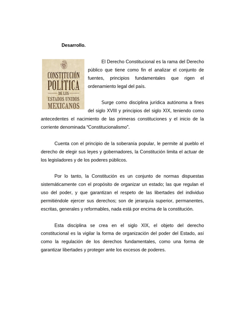 Derecho Constitucional y Juicio de Amparo | PDF | Constitución | Derechos