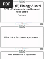 Transpiration Rate Experiment with Potometer | PDF