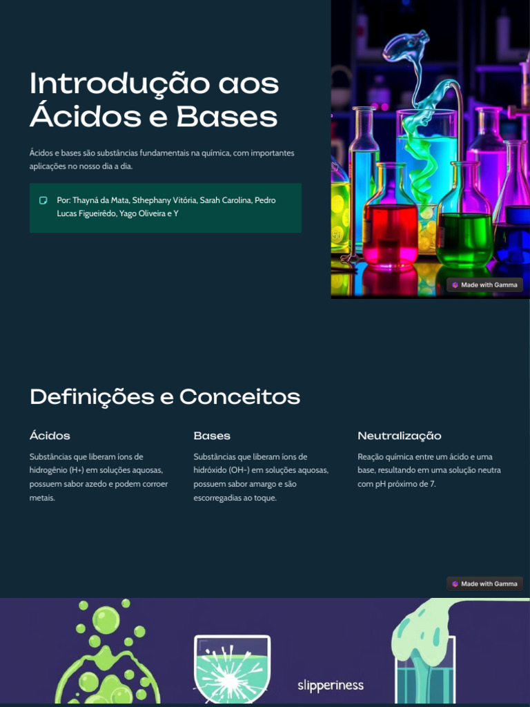 Guia Completo: Ácidos e Bases na Química | PDF | Ácido | Química