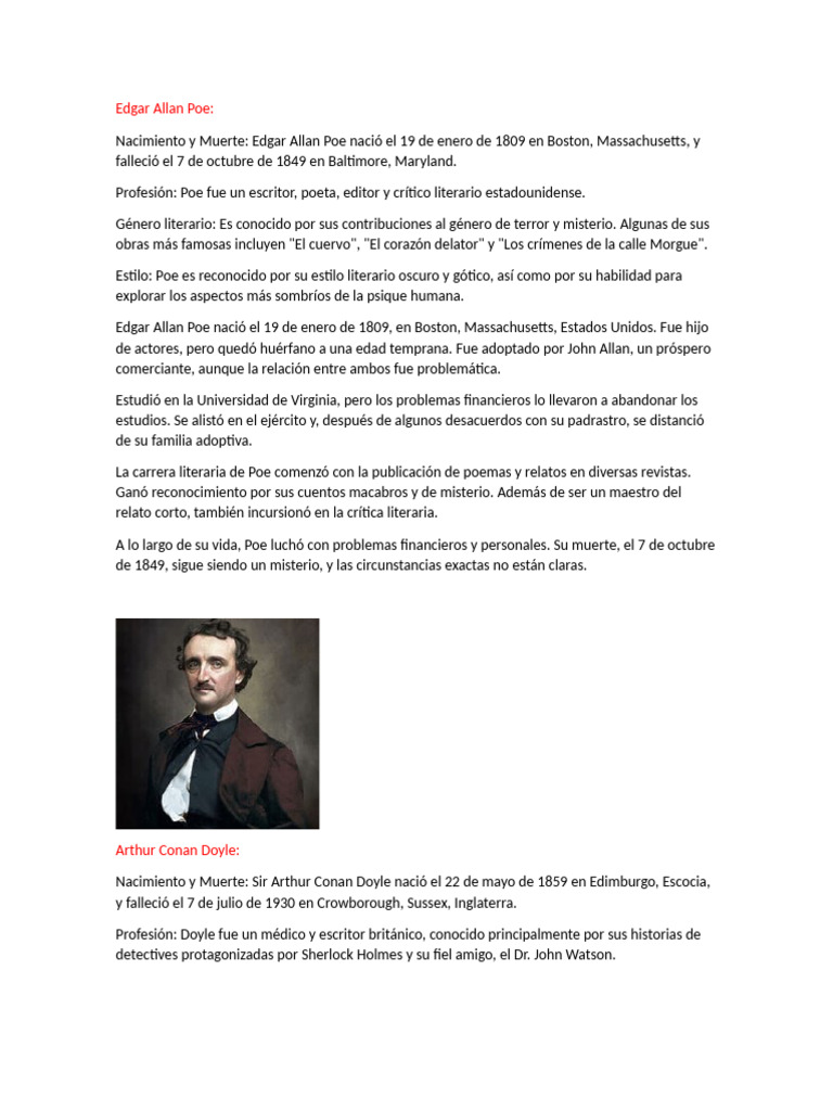 Edgar Allan Poe | PDF | Agatha Christie | Edgar Allan Poe