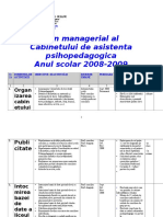 Plan Managerial 2008-2009