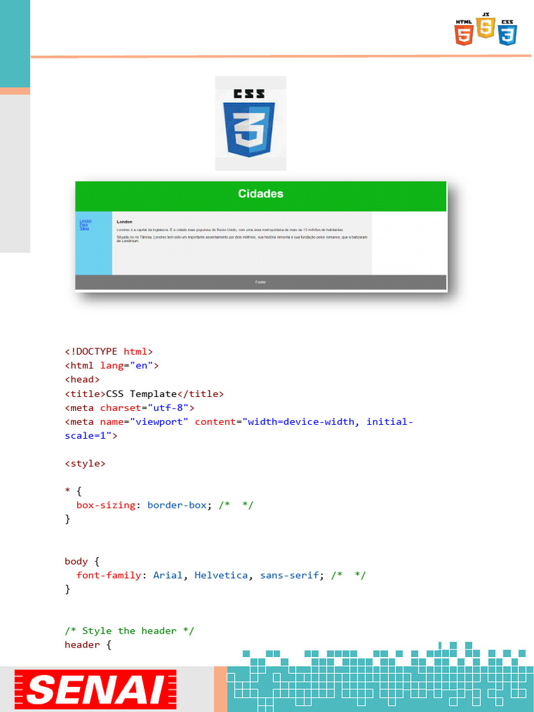 Exemplo de Layout Responsivo em CSS | PDF | Londres | Rede mundial de ...