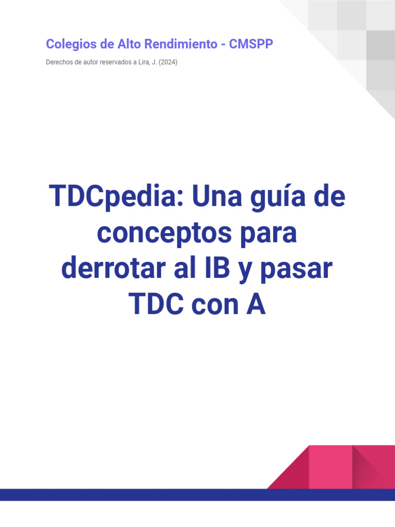 Guía para TDC 5TO C by LIRA J. (2024) | PDF | Verdad | Conocimiento