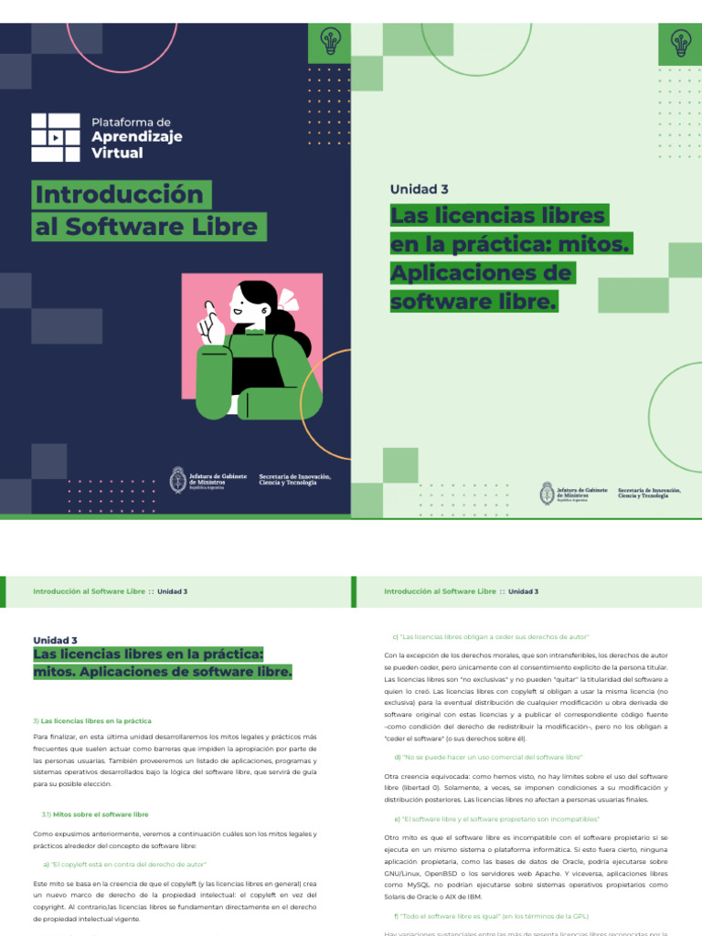 Unidad 3 - Software Libre | PDF | Software libre | Software