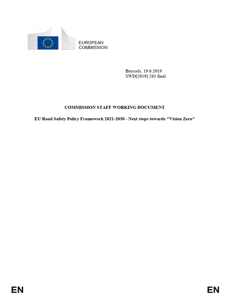 EU Road Safety Policy 2021-2030 Overview | PDF | Road Traffic Safety ...