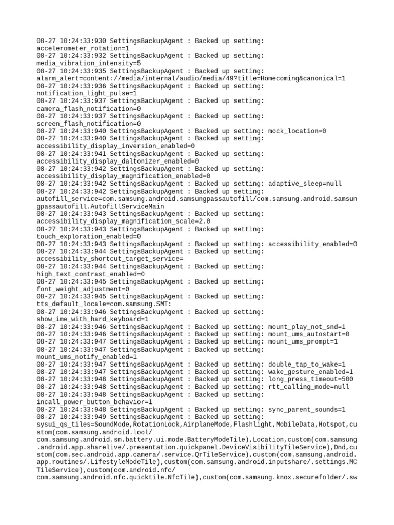 Settings Provider | PDF | Software | Computing