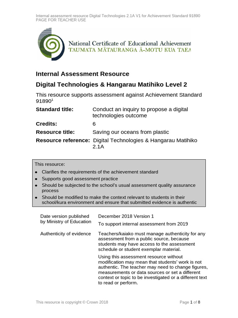 DTHM 2 1A Dec18 | PDF | Information | Evaluation