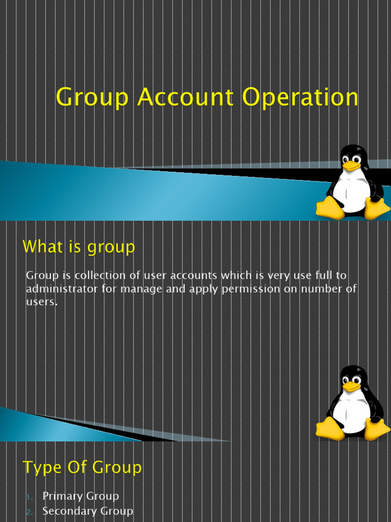 Manage Group Account | PDF