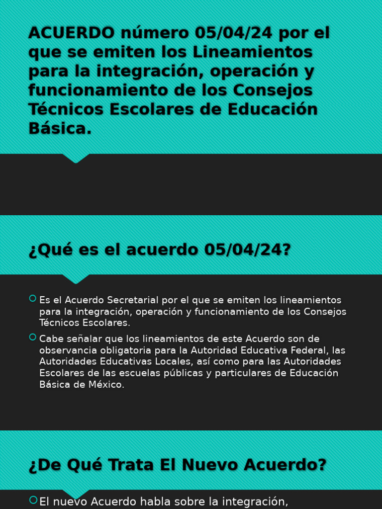 Lineamientos del Consejo Técnico Escolar | PDF | Plan de estudios ...