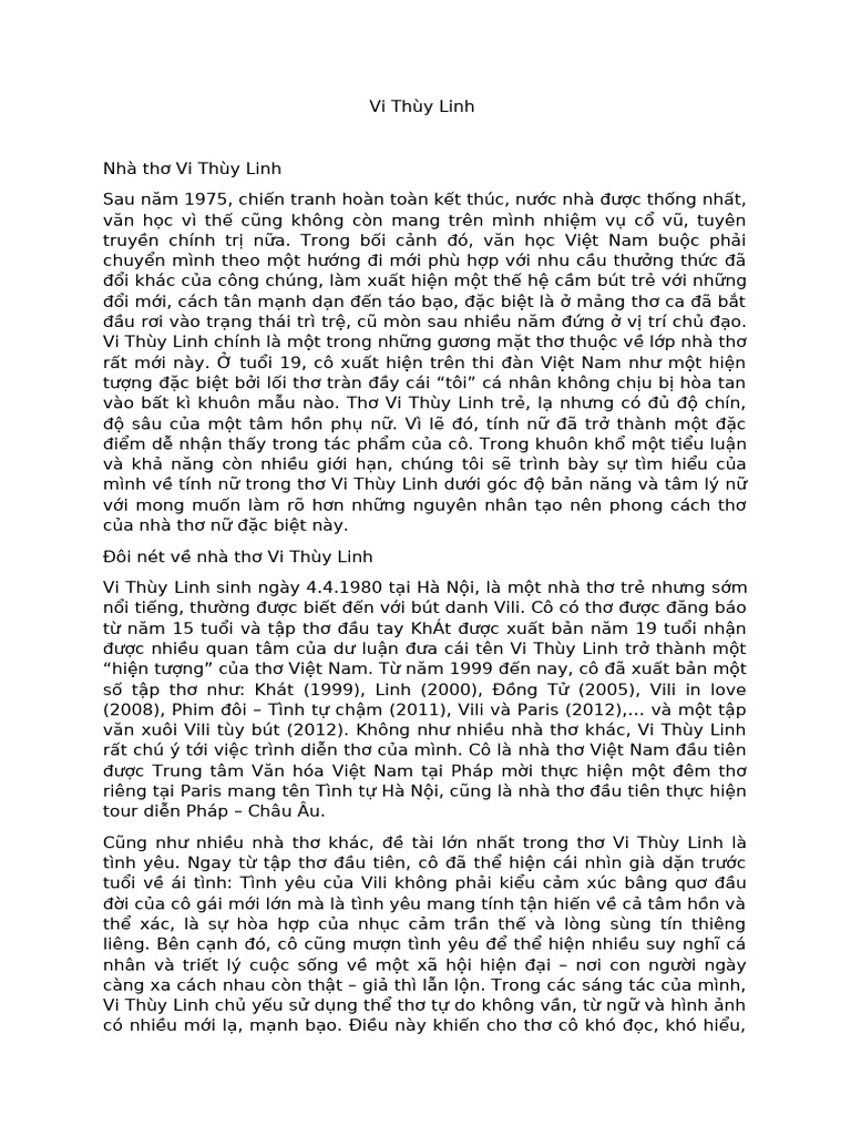 Vi Thùy Linh | PDF