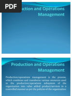 Production and Operations Management