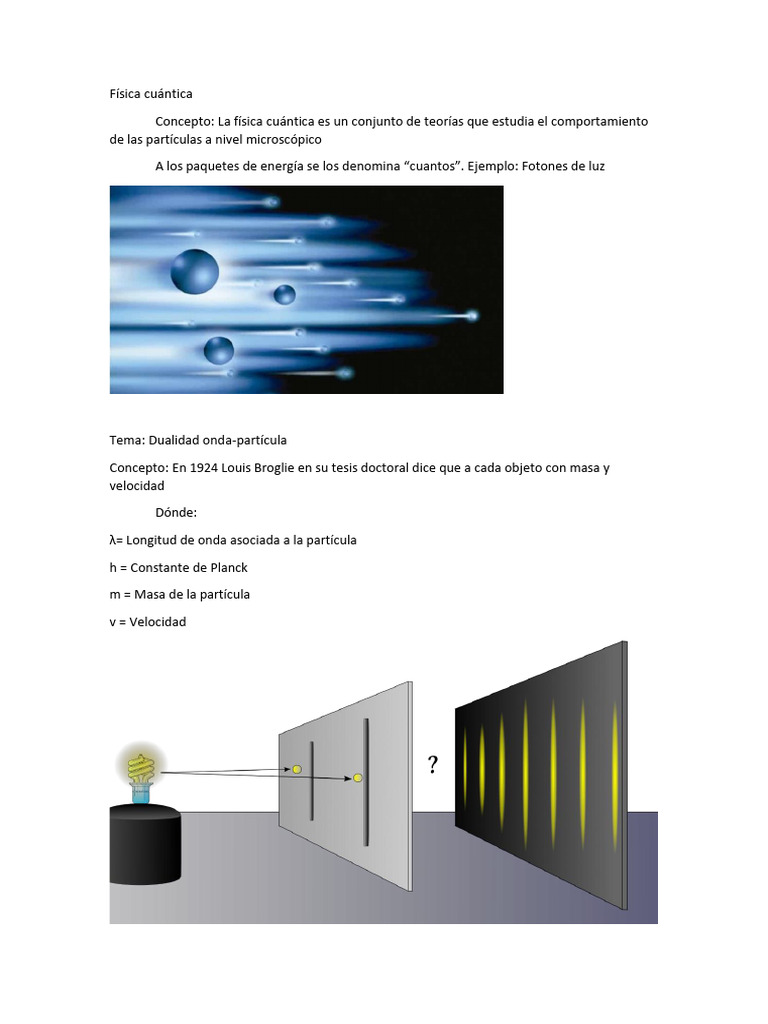 Dualidad del electrón: Onda y partícula | PDF | Mecánica cuántica ...