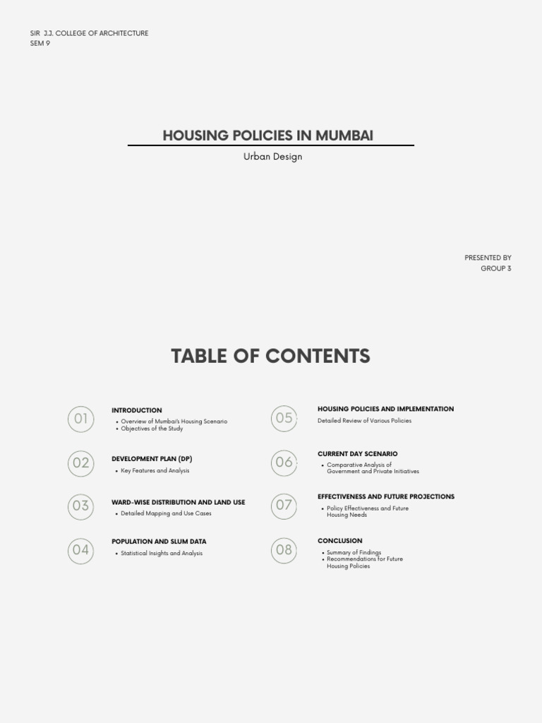 Housing Policies in Mumbai: Urban Design | PDF | Economies