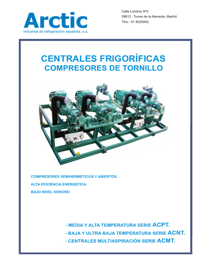 Brochure Screw Compressor Racks | PDF | Presión | Refrigeración