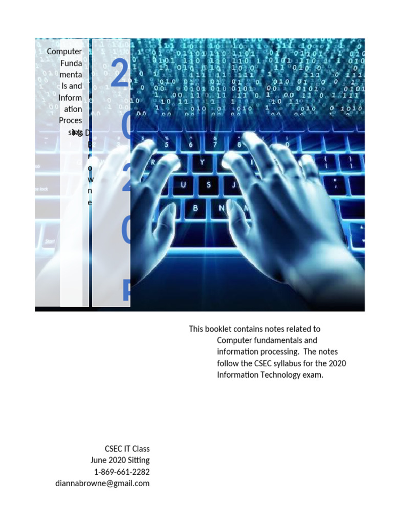 CSEC IT: Computer Fundamentals Guide | PDF | Computer Data Storage ...