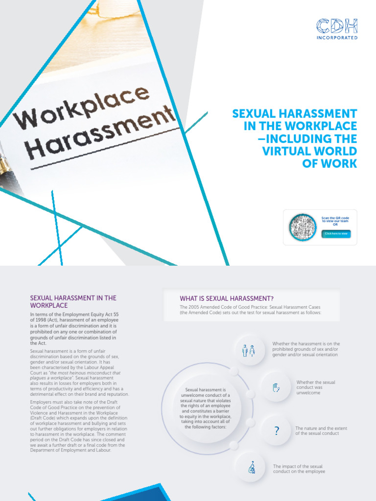Understanding Workplace Sexual Harassment | PDF | Sexual Harassment ...