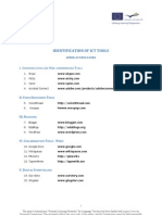 aPLaNet Identification of ICT Tools