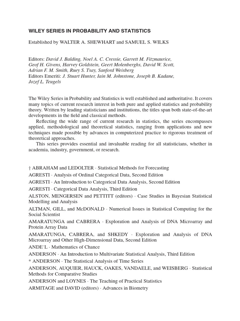 Geometry Driven Statistics - 2015 - Dryden - Wiley Series in ...