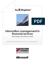 Information Management in Financial Services