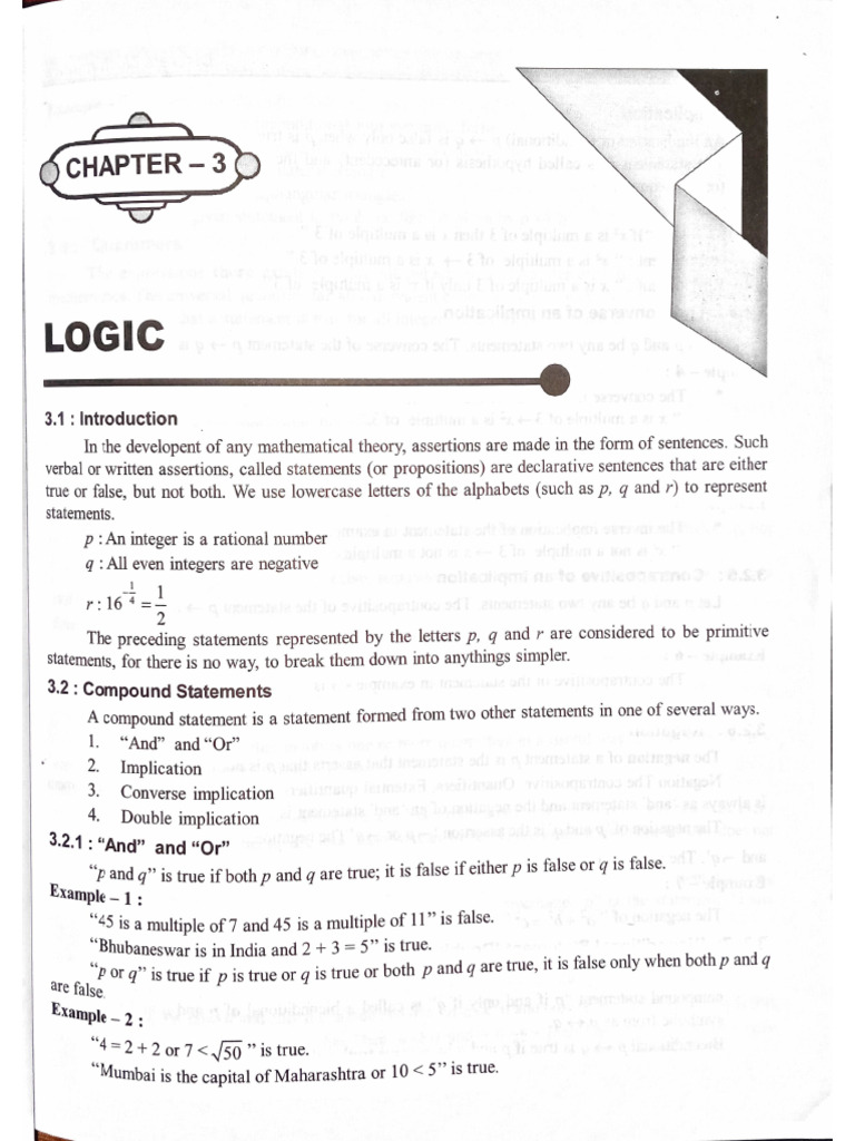 Logic 1 | PDF