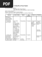 Personal Hygiene: A Lesson Plan