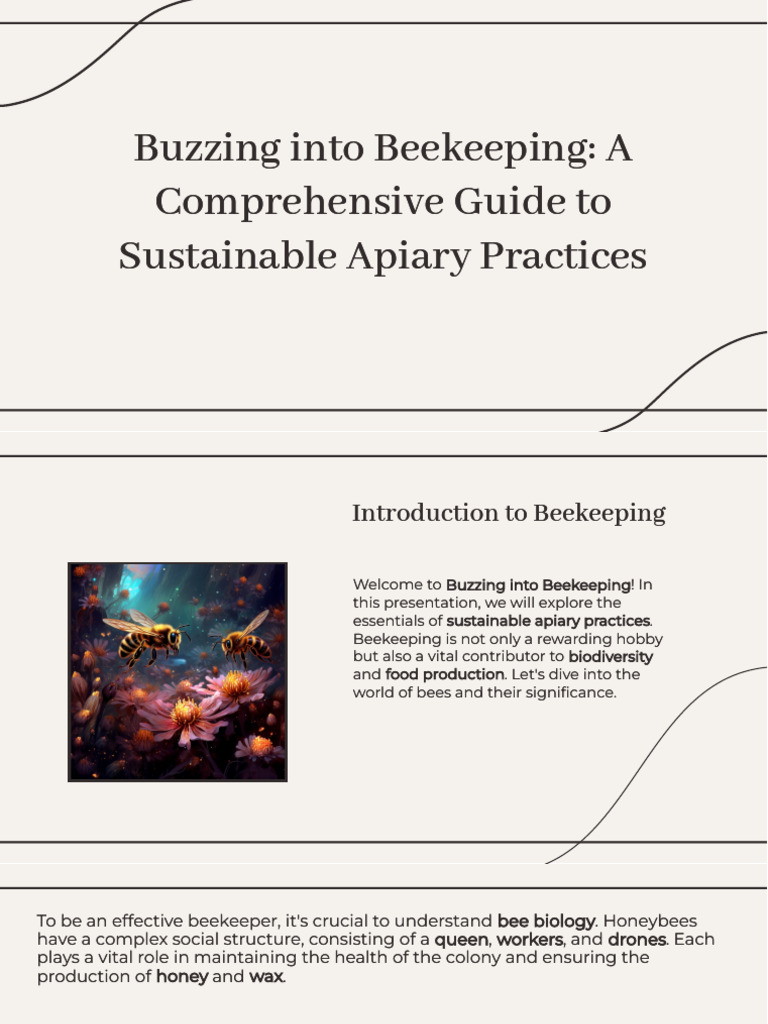 Slidesgo Buzzing Into Beekeeping A Comprehensive Guide To Sustainable ...