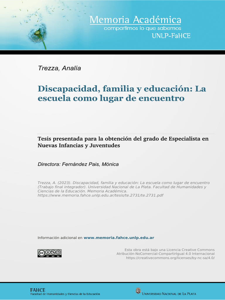 Discapacidad y Educación Inclusiva en Familias | PDF | Invalidez ...