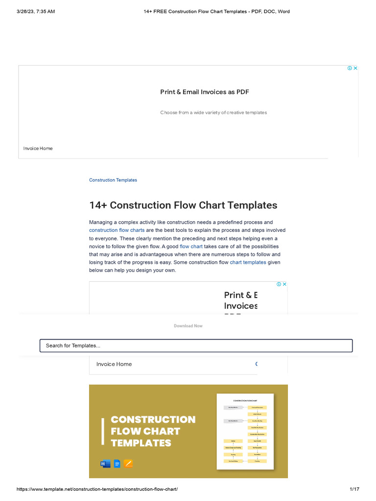 14+ FREE Construction Flow Chart Templates - PDF, DOC, Word | PDF