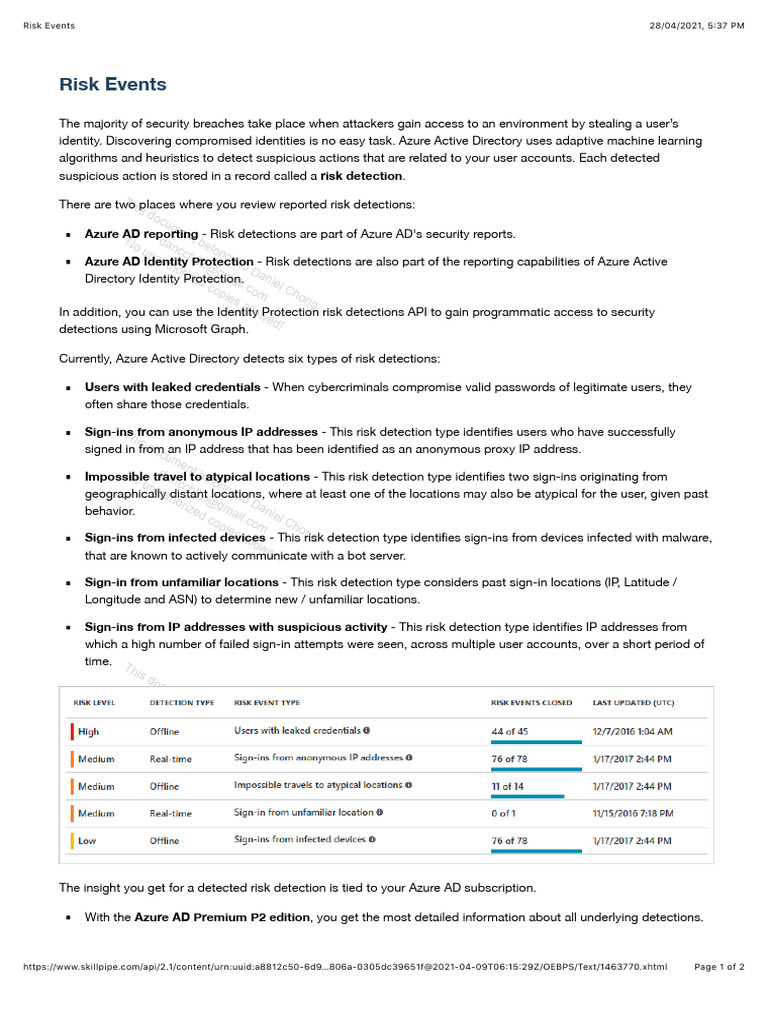Risk Events - Page 2 | PDF | Computer Science | Computing