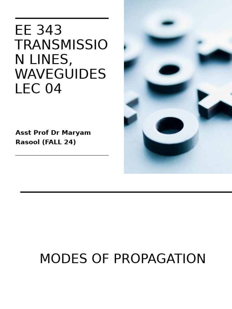 Modes of Propagation in Waveguides | PDF | Electrodynamics ...