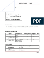 Curriculum Vitae: Sarabdeep Singh