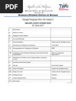 Sample Program Flow For Graduation Ceremonies | PDF