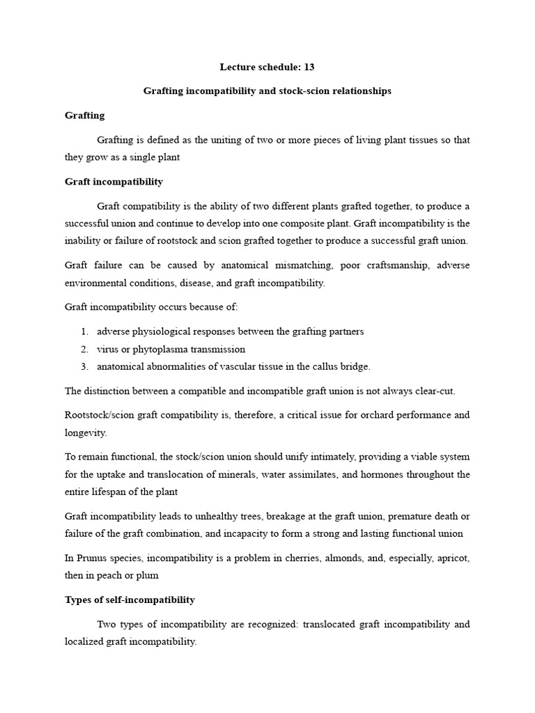 Lec - 13 | PDF | Grafting | Botany