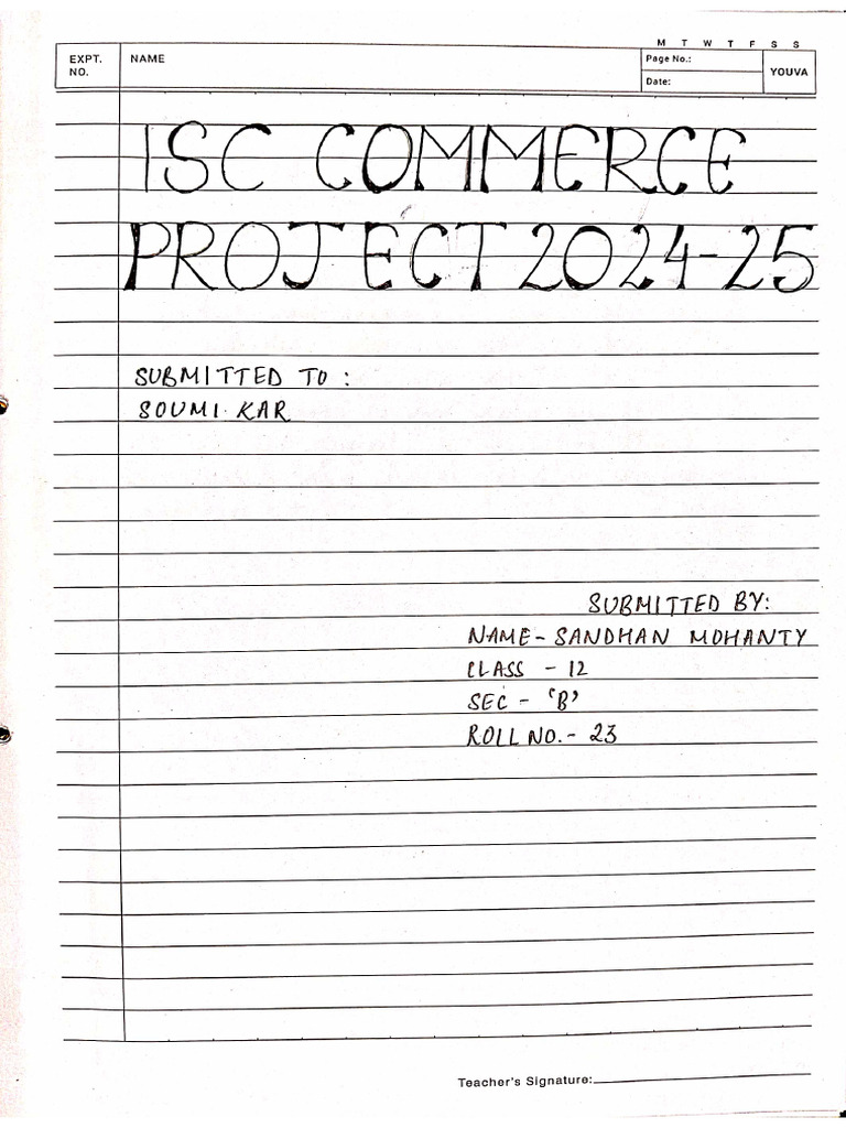 COMMERCE ISC PROJ | PDF