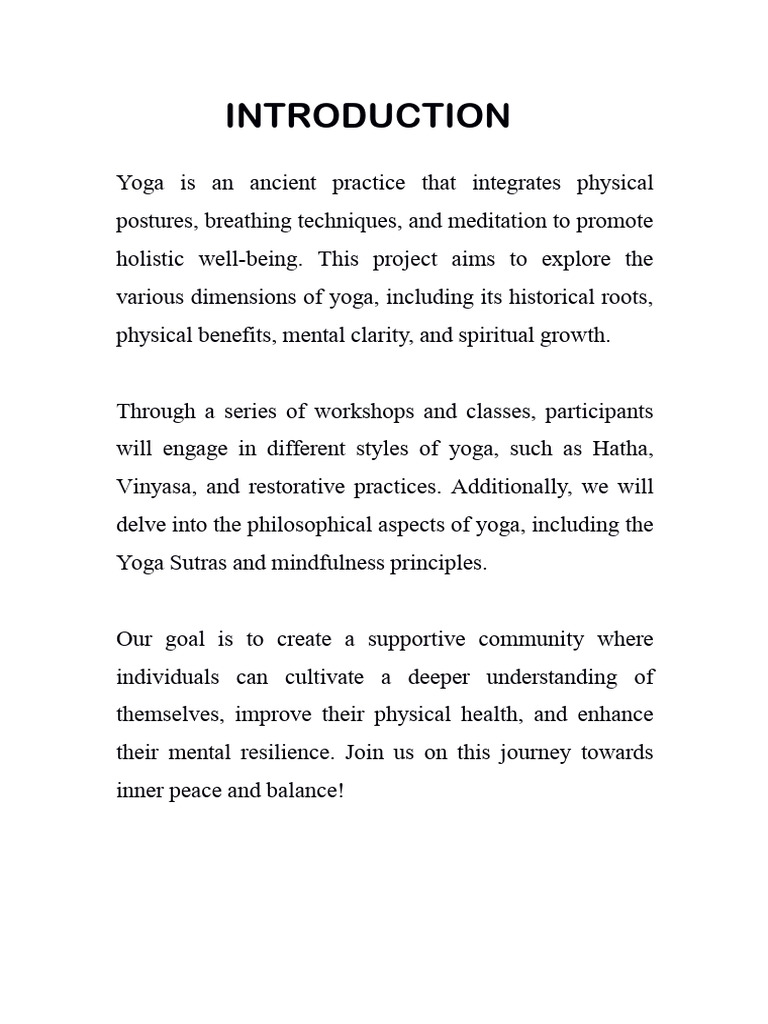 Yoga Project Class 12 | PDF | Yoga | Asana