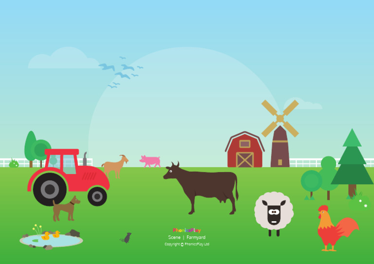 Printables Scene Farmyard PDF