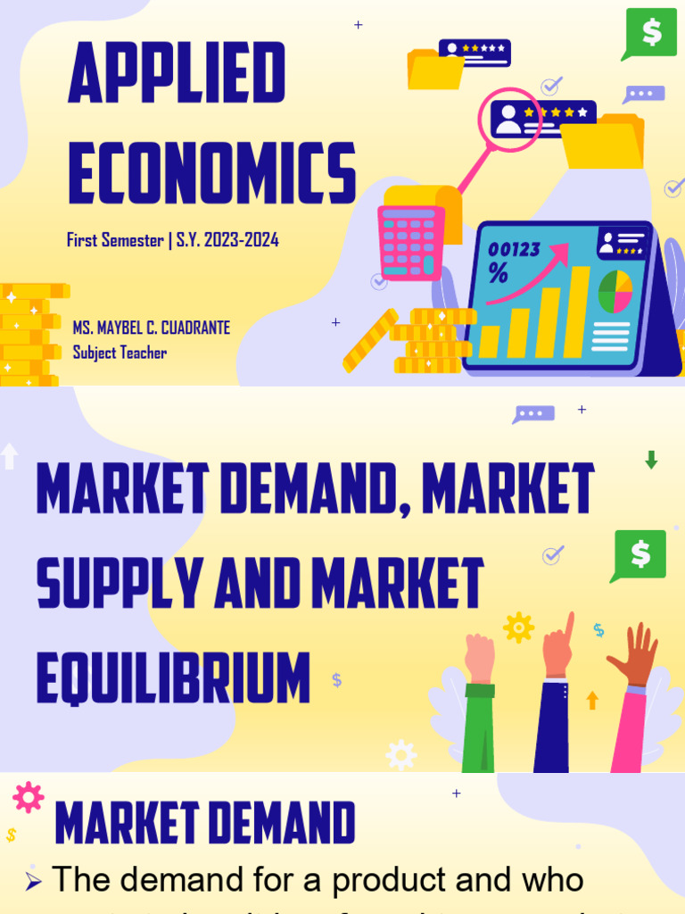 q1 - Applied Econ-Lesson 3 | PDF | Demand | Supply (Economics)