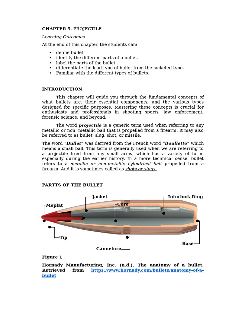 Understanding Bullet Types and Anatomy | PDF | Bullet | Shell (Projectile)