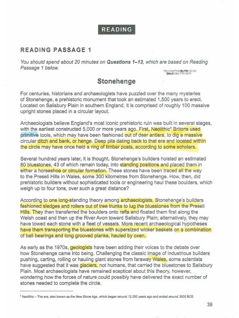 Cambridge 18 Test 2 Overview | PDF