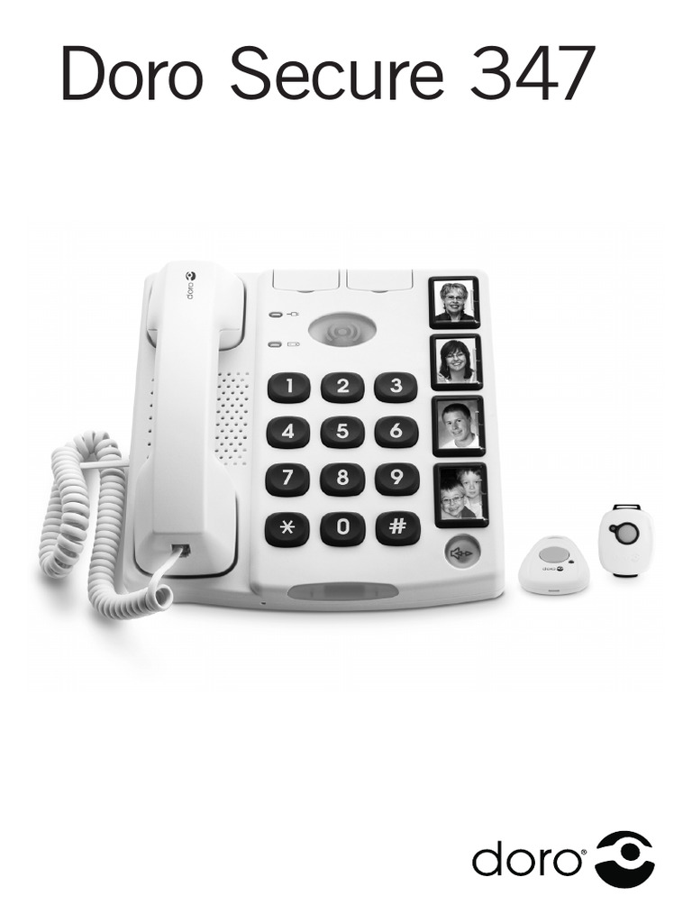 Guide d'utilisation Doro Secure 347 | PDF | Téléphone | Télécommande