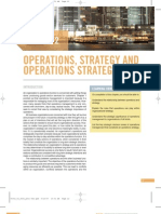 Operations, Strategy and Operations Strategy: Learning Objectives